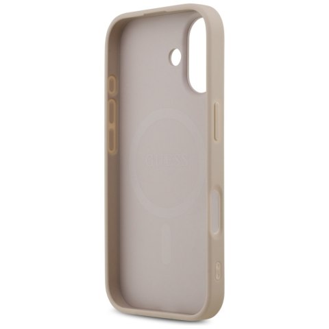 Guess nakładka 4G Printed Stripes MagSafe do iPhone 17 różowa