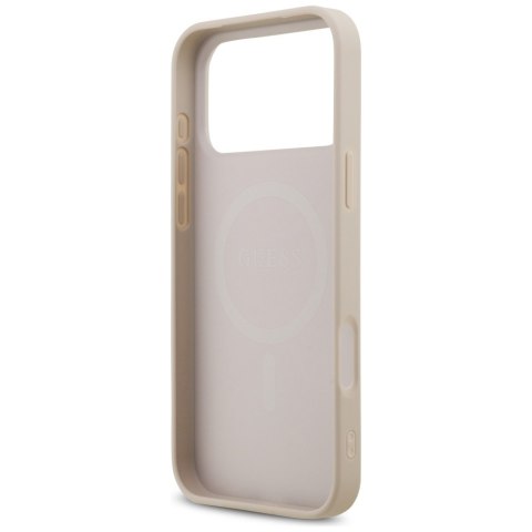 Guess nakładka 4G Small 4G and Classic MagSafe do iPhone 17 Pro Max różowa