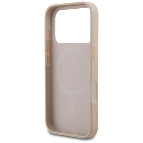 Guess nakładka 4G Small 4G and Classic MagSafe do iPhone 17 Pro różowa