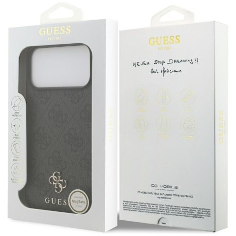 Guess nakładka 4G Small Classic Logo MagSafe do iPhone 17 Pro Max czarna