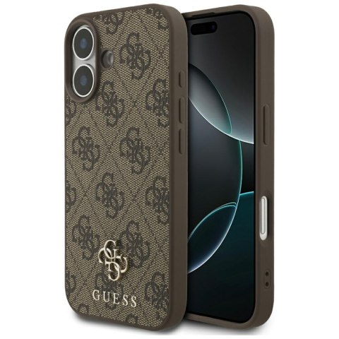 Guess nakładka 4G Small Classic Logo MagSafe do iPhone 17 brązowa
