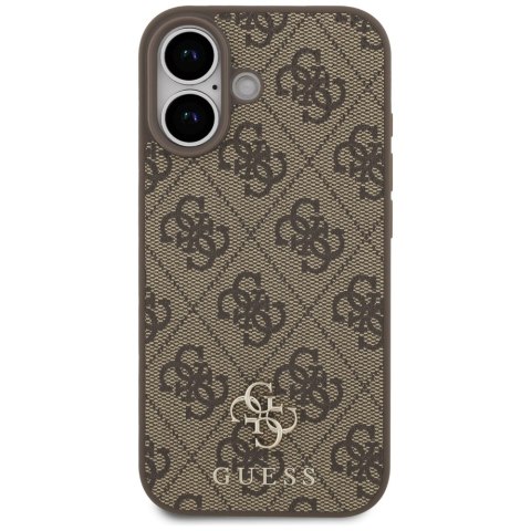 Guess nakładka 4G Small Classic Logo MagSafe do iPhone 17 brązowa
