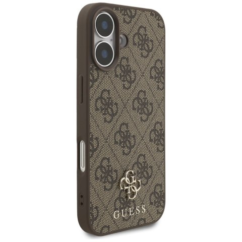 Guess nakładka 4G Small Classic Logo MagSafe do iPhone 17 brązowa