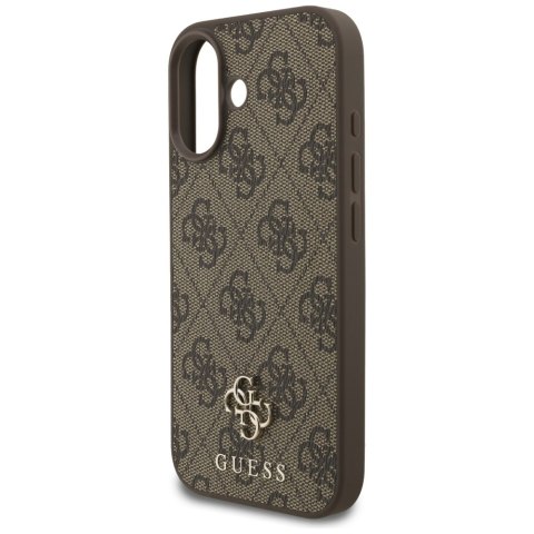 Guess nakładka 4G Small Classic Logo MagSafe do iPhone 17 brązowa