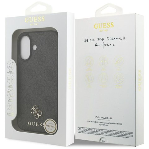 Guess nakładka 4G Small Classic Logo MagSafe do iPhone 17 czarna