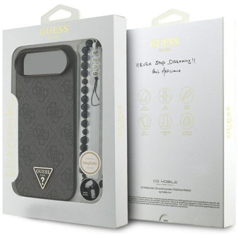Guess nakładka 4G Strap Triangle Logo MagSafe do iPhone 17 Air czarna