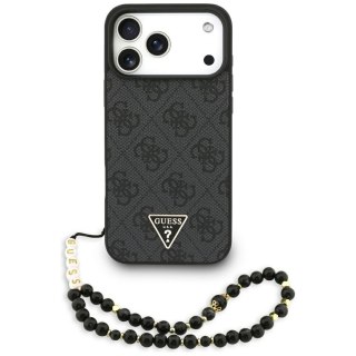 Guess nakładka 4G Strap Triangle Logo MagSafe do iPhone 17 Pro Max czarna
