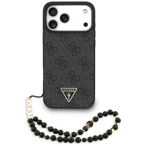 Guess nakładka 4G Strap Triangle Logo MagSafe do iPhone 17 Pro Max czarna