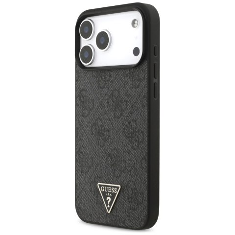 Guess nakładka 4G Strap Triangle Logo MagSafe do iPhone 17 Pro Max czarna