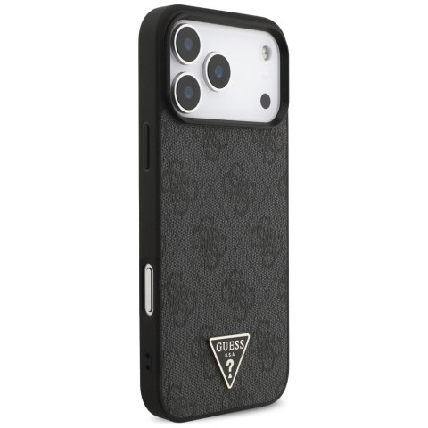 Guess nakładka 4G Strap Triangle Logo MagSafe do iPhone 17 Pro Max czarna