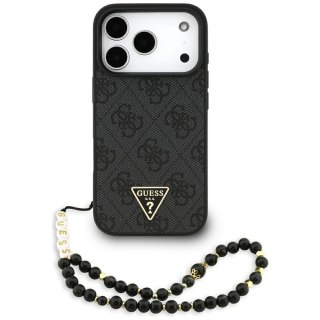 Guess nakładka 4G Strap Triangle Logo MagSafe do iPhone 17 Pro czarna