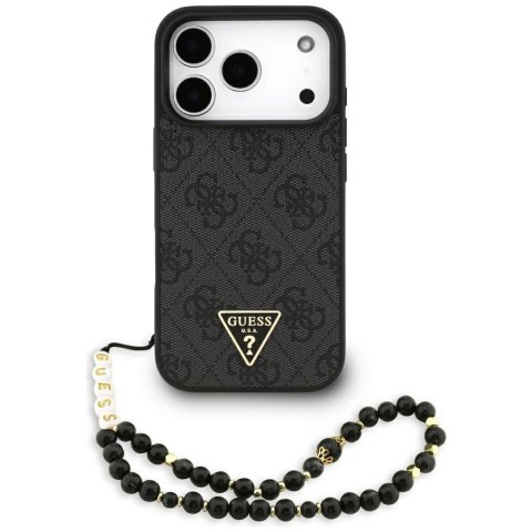 Guess nakładka 4G Strap Triangle Logo MagSafe do iPhone 17 Pro czarna