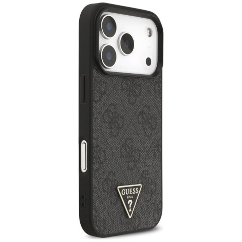 Guess nakładka 4G Strap Triangle Logo MagSafe do iPhone 17 Pro czarna