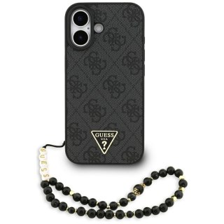Guess nakładka 4G Strap Triangle Logo MagSafe do iPhone 17 czarna