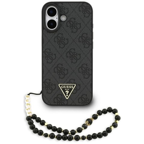 Guess nakładka 4G Strap Triangle Logo MagSafe do iPhone 17 czarna