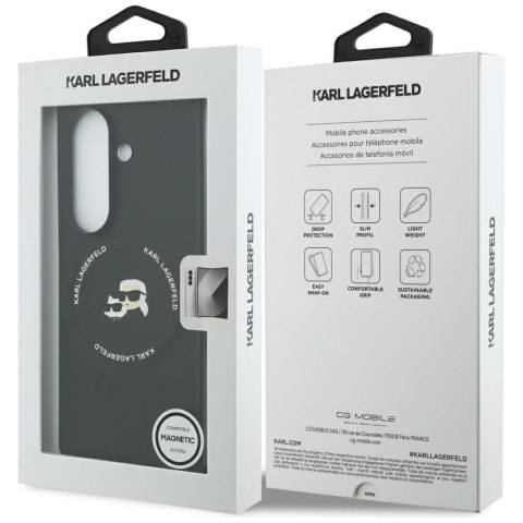 Karl Lagerfeld nakładka Karl&Choupette Logo MagSafe do Samsung Galaxy Z Fold7 czarna