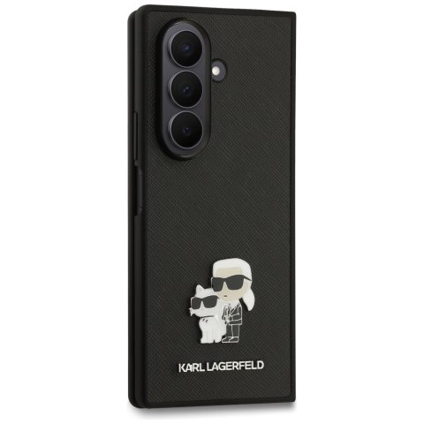 Karl Lagerfeld nakładka Saffiano Karl&Choupette Pin do Samsung Galaxy Z Fold7 czarna