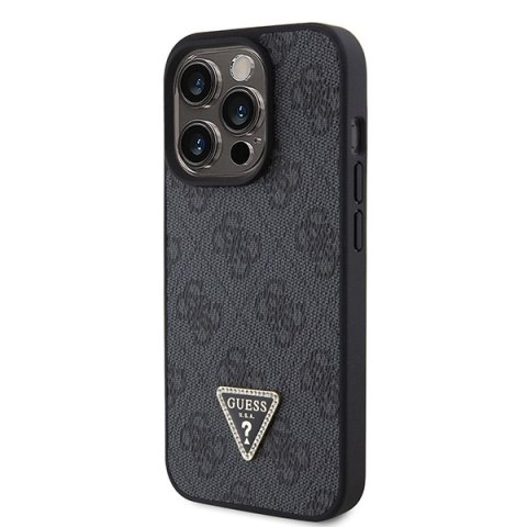 Guess nakładka do iPhone 15 Pro 6,1" GUHCP15LP4TDSCPK czarna hardcase Crossbody 4G Metal Logo Guess nakładka do iPhone 15 Pro 6,1" GUHCP15LP4TDSCPK czarna hardcase Crossbody 4G Metal Logo