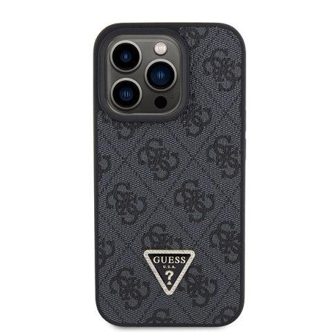Guess nakładka do iPhone 15 Pro 6,1" GUHCP15LP4TDSCPK czarna hardcase Crossbody 4G Metal Logo Guess nakładka do iPhone 15 Pro 6,1" GUHCP15LP4TDSCPK czarna hardcase Crossbody 4G Metal Logo