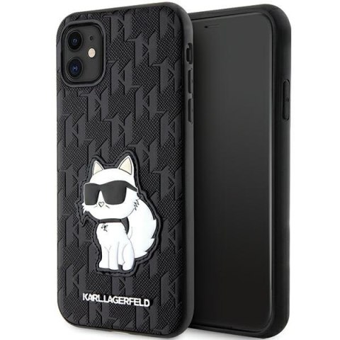 Karl Lagerfeld nakładka do iPhone 11 / XR KLHCN61SAKHPCK czarna Saffiano Monogram Choupette Karl Lagerfeld nakładka do iPhone 11 / XR KLHCN61SAKHPCK czarna Saffiano Monogram Choupette
