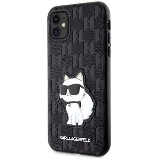 Karl Lagerfeld nakładka do iPhone 11 / XR KLHCN61SAKHPCK czarna Saffiano Monogram Choupette