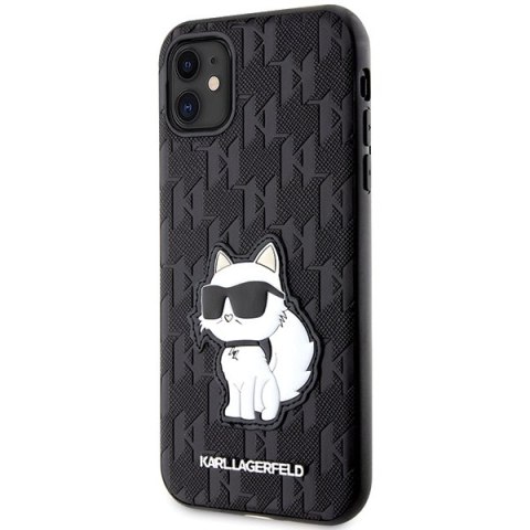 Karl Lagerfeld nakładka do iPhone 11 / XR KLHCN61SAKHPCK czarna Saffiano Monogram Choupette Karl Lagerfeld nakładka do iPhone 11 / XR KLHCN61SAKHPCK czarna Saffiano Monogram Choupette