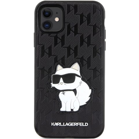 Karl Lagerfeld nakładka do iPhone 11 / XR KLHCN61SAKHPCK czarna Saffiano Monogram Choupette Karl Lagerfeld nakładka do iPhone 11 / XR KLHCN61SAKHPCK czarna Saffiano Monogram Choupette