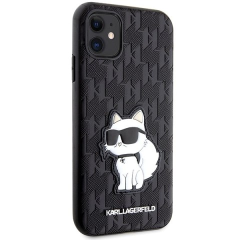 Karl Lagerfeld nakładka do iPhone 11 / XR KLHCN61SAKHPCK czarna Saffiano Monogram Choupette Karl Lagerfeld nakładka do iPhone 11 / XR KLHCN61SAKHPCK czarna Saffiano Monogram Choupette