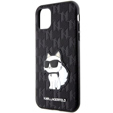 Karl Lagerfeld nakładka do iPhone 11 / XR KLHCN61SAKHPCK czarna Saffiano Monogram Choupette Karl Lagerfeld nakładka do iPhone 11 / XR KLHCN61SAKHPCK czarna Saffiano Monogram Choupette