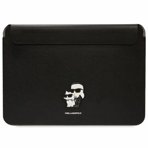 Karl Lagerfeld torba na laptopa 14" KLCS14SAKCPMK czarna Saffiano Karl&Choupette Karl Lagerfeld torba na laptopa 14" KLCS14SAKCPMK czarna Saffiano Karl&Choupette