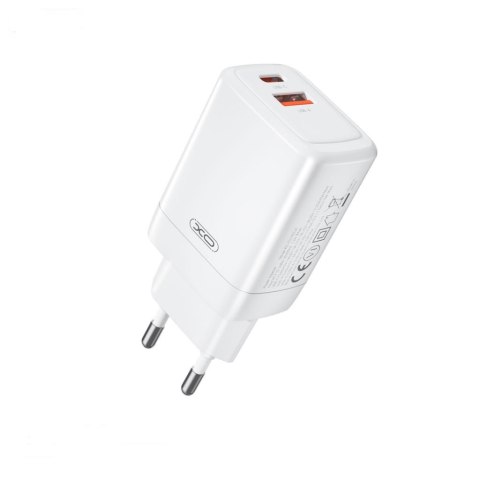 XO ładowarka sieciowa CE16 PD 45W 1x USB-C 1x USB biała XO ładowarka sieciowa CE16 PD 45W 1x USB-C 1x USB biała