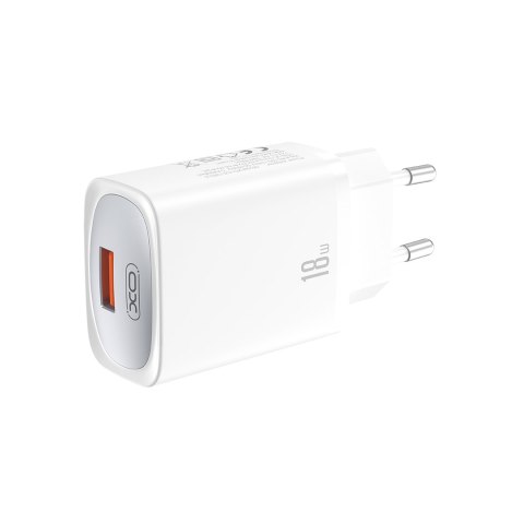 XO ładowarka sieciowa CE19 QC 18W 1x USB biała + kabel USB-C XO ładowarka sieciowa CE19 QC 18W 1x USB biała + kabel USB-C