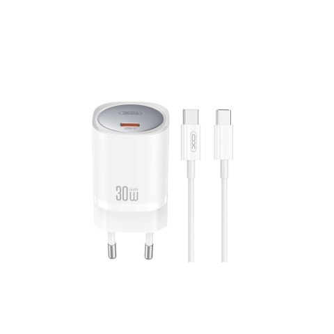 XO ładowarka sieciowa CE20 PD 30W 1x USB-C biała + kabel USB-C - USB-C XO ładowarka sieciowa CE20 PD 30W 1x USB-C biała + kabel USB-C - USB-C