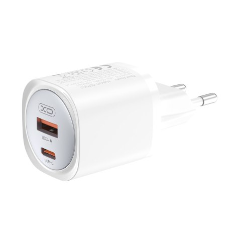 XO ładowarka sieciowa CE21 PD 30W 1x USB-C 1x USB biała + kabel USB-C - Lightning XO ładowarka sieciowa CE21 PD 30W 1x USB-C 1x USB biała + kabel USB-C - Lightning