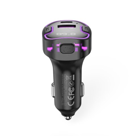 XO transmiter FM BCC12 Bluetooth MP3 ładowarka samochodowa 3,1A czarna XO transmiter FM BCC12 Bluetooth MP3 ładowarka samochodowa 3,1A czarna