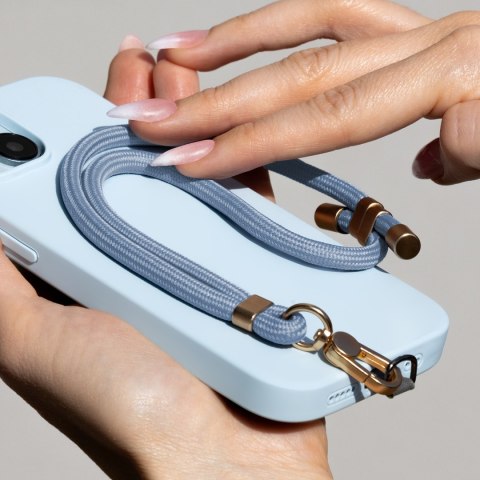 Smycz uniwersalna na nadgarstek Elegant jasnoniebieska