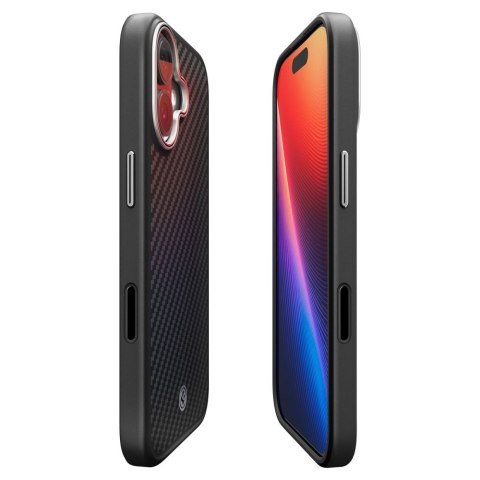 SPIGEN ENZO ARAMID "T" MAG MAGSAFE IPHONE 17 BLACK/SILVER