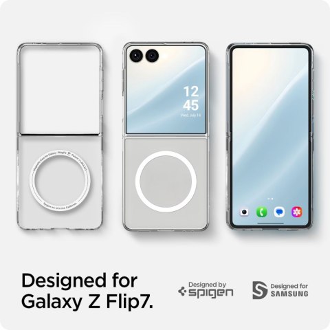 SPIGEN AIRSKIN MAG MAGSAFE GALAXY Z FLIP 7 CRYSTAL CLEAR/WHITE