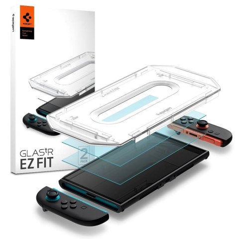 SZKŁO HARTOWANE SPIGEN GLAS.TR "EZ FIT" 2-PACK NINTENDO SWITCH 2 CLEAR