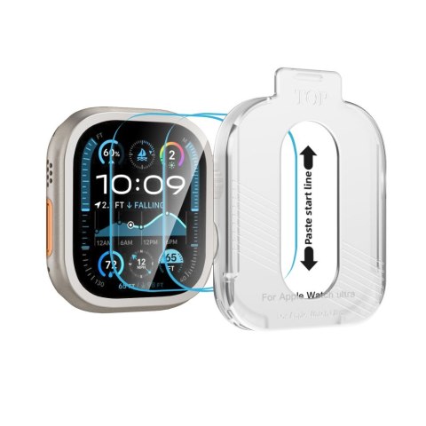 SZKŁO HARTOWANE TECH-PROTECT EASY SET+ 2-PACK APPLE WATCH ULTRA 1 / 2 / 3 (49 MM) CLEAR