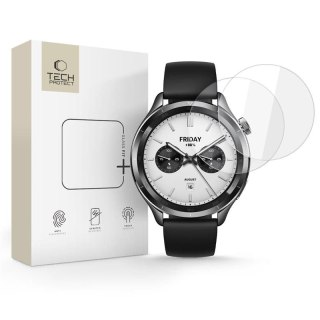 SZKŁO HARTOWANE TECH-PROTECT GLASS FIT+ 2-PACK XIAOMI WATCH S4 (47 MM) CLEAR