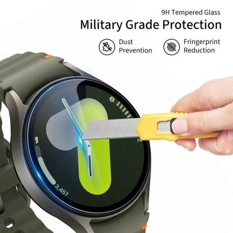 SZKŁO HARTOWANE TECH-PROTECT GLASS FIT+ 2-PACK SAMSUNG GALAXY WATCH 8 (40 MM) CLEAR