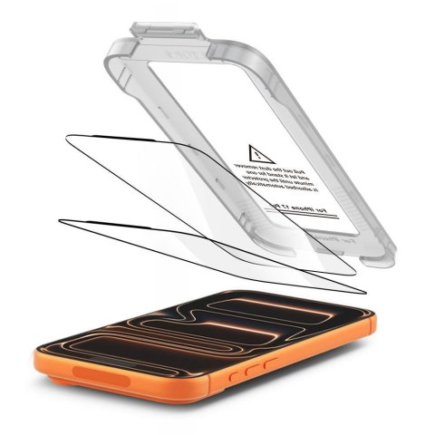 SZKŁO HARTOWANE TECH-PROTECT QUICK SET+ 2-PACK IPHONE 17 PRO BLACK