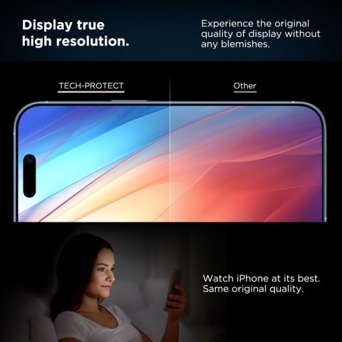 SZKŁO HARTOWANE TECH-PROTECT QUICK SET+ 2-PACK IPHONE 17 PRO BLACK
