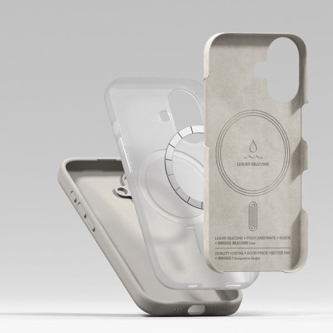 RINGKE SILICONE MAGNETIC MAGSAFE IPHONE 17 STONE