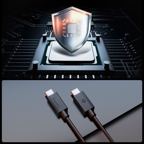 SPIGEN EB6010CC ESSENTIAL TYPE-C CABLE 60W 100CM BLACK