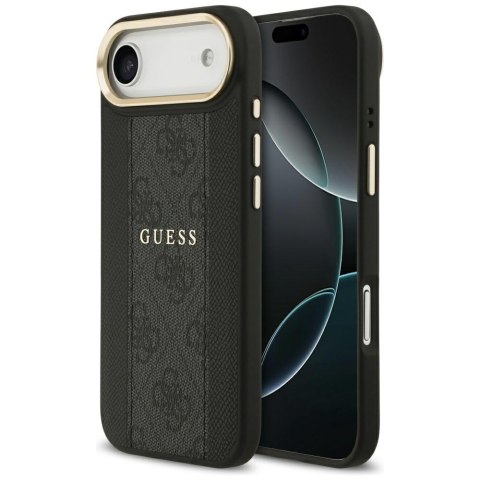 Guess nakładka do iPhone 17 Air HC MAGSAFE PU W/ 4G PU STRIPE czarna