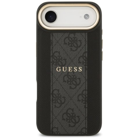 Guess nakładka do iPhone 17 Air HC MAGSAFE PU W/ 4G PU STRIPE czarna