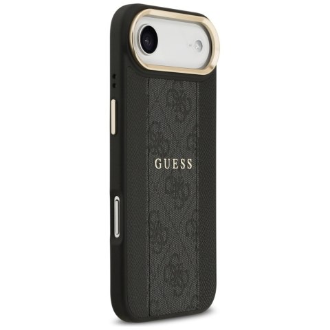 Guess nakładka do iPhone 17 Air HC MAGSAFE PU W/ 4G PU STRIPE czarna