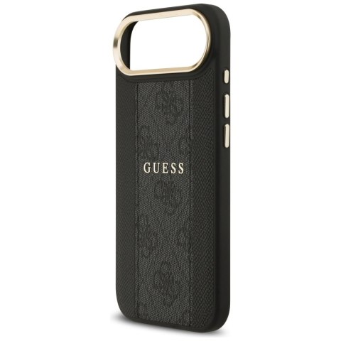 Guess nakładka do iPhone 17 Air HC MAGSAFE PU W/ 4G PU STRIPE czarna